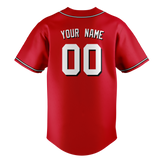 Custom Red & White Colors Design Sports Baseball Jersey BB01CR020902