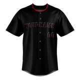 Custom Black & Red Colors Design Sports Baseball Jersey BB01CR030109