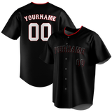 Custom Black & Red Colors Design Sports Baseball Jersey BB01CR030109