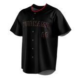 Custom Black & Red Colors Design Sports Baseball Jersey BB01CR030109