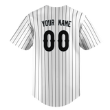 Custom White & Black Colors Design Sports Baseball Jersey BB01CWS020201