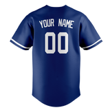 Custom Royal Blue & Black Colors Design Sports Baseball Jersey BB01KCR021901