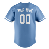 Custom Light Blue & White Colors Design Sports Baseball Jersey BB01KCR032102