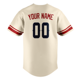 Custom Cream & Maroon Colors Design Sports Baseball Jersey BB01LAA010508