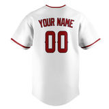 Custom White & Maroon Colors Design Sports Baseball Jersey BB01LAA020208