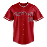 Custom Maroon & White Colors Design Sports Baseball Jersey BB01LAA030802