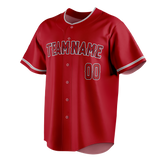 Custom Maroon & White Colors Design Sports Baseball Jersey BB01LAA030802