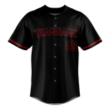 Custom Black & Maroon Colors Design Sports Baseball Jersey BB01LAA040108