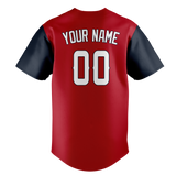 Custom Maroon & Navy Blue Colors Design Sports Baseball Jersey BB01LAA050818