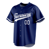 Custom Royal Blue & Black Colors Design Sports Baseball Jersey BB01LAD021901