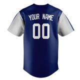 Custom Royal Blue & Silver Colors Design Sports Baseball Jersey BB01LAD051904