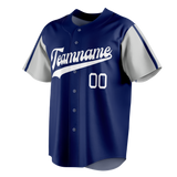 Custom Royal Blue & Silver Colors Design Sports Baseball Jersey BB01LAD051904