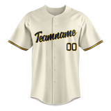 Custom Cream & Navy Blue Colors Design Sports Baseball Jersey BB01MB040518