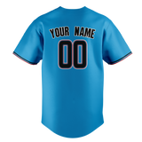 Custom Blue & Black Colors Design Sports Baseball Jersey BB01MM042001