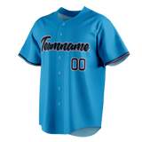 Custom Blue & Black Colors Design Sports Baseball Jersey BB01MM042001