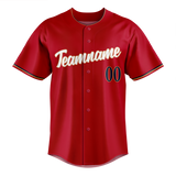 Custom Red & Navy Blue Colors Design Sports Baseball Jersey BB01MT040918