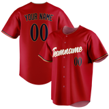 Custom Red & Navy Blue Colors Design Sports Baseball Jersey BB01MT040918