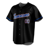 Custom Black & Royal Blue Colors Design Sports Baseball Jersey BB01NYM020119