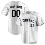 Custom Black & Navy Blue Colors Design Sports Baseball Jersey