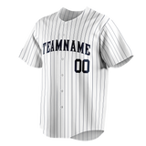 Custom Black & Navy Blue Colors Design Sports Baseball Jersey BB01NYY010118