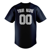 Custom Royal Blue & White Colors Design Sports Baseball Jersey BB01NYY031902