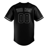 Custom Black & Silver Colors Design Sports Baseball Jersey BB01NYY050104