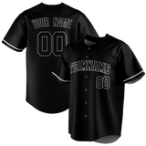 Custom Black & Silver Colors Design Sports Baseball Jersey BB01NYY050104