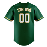 Custom Kelly Green & White Colors Design Sports Baseball Jersey BB01OA021502