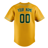 Custom Yellow & Kelly Green Colors Design Sports Baseball Jersey BB01OA031215