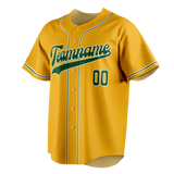 Custom Yellow & Kelly Green Colors Design Sports Baseball Jersey BB01OA031215