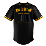 Custom Black & Gold Colors Design Sports Baseball Jersey BB01PP030113