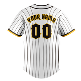 Custom White & Black Colors Design Sports Baseball Jersey BB01SDP010201