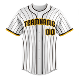 Custom White & Black Colors Design Sports Baseball Jersey BB01SDP010201