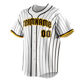 Custom White & Black Colors Design Sports Baseball Jersey BB01SDP010201