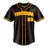 Custom Brown & Gold Colors Design Sports Baseball Jersey BB01SDP030713