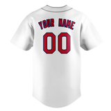 Custom White & Red Colors Design Sports Baseball Jersey BB01SLC010209