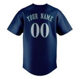 Custom Navy Blue & White Colors Design Sports Baseball Jersey BB01SM021802