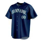 Custom Navy Blue & White Colors Design Sports Baseball Jersey BB01SM021802