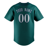 Custom Dark Aqua & Navy Blue Colors Design Sports Baseball Jersey BB01SM041618