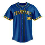 Custom Royal Blue & Gold Colors Design Sports Baseball Jersey BB01SM051913