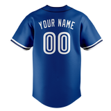 Custom Royal Blue & White Colors Design Sports Baseball Jersey BB01TBJ031902