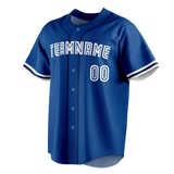 Custom Royal Blue & White Colors Design Sports Baseball Jersey BB01TBJ031902