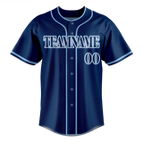 Custom Navy Blue & Light Blue Colors Design Sports Baseball Jersey BB01TBR021821