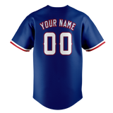 Custom Navy Blue & Red Colors Design Sports Baseball Jersey BB01TR041809