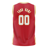 Custom Red & Yellow Colors Design Sports Basketball Jersey BS01AH010912