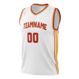 Custom White & Red Colors Design Sports Basketball Jersey BS01AH020209