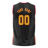 Custom Black & Red Colors Design Sports Basketball Jersey BS01AH030109