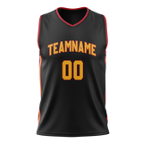 Custom Black & Red Colors Design Sports Basketball Jersey BS01AH030109