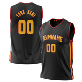 Custom Black & Red Colors Design Sports Basketball Jersey