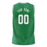 Custom Green & White Colors Design Sports Basketball Jersey BS01BC011402